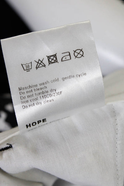 Hope By Ringstrand Soderberg Womens Geometric Tapered Pants Black Gray EU 38