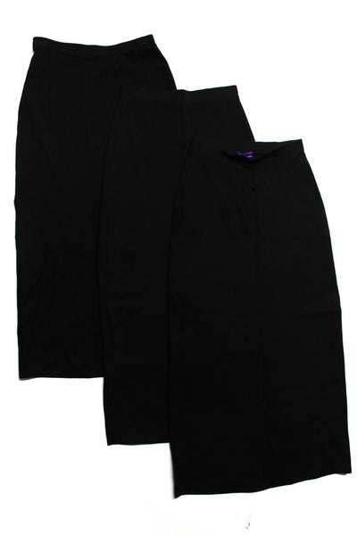 Ounce Womens Elastic Waist Ponte Midi Pencil Skirt Black XS Small Lot 3