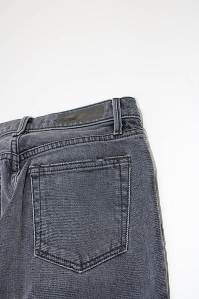 Grlfrnd Womens Cotton Button Fly 5 Pocket Mid-Rise Skinny Jeans Gray Size 25