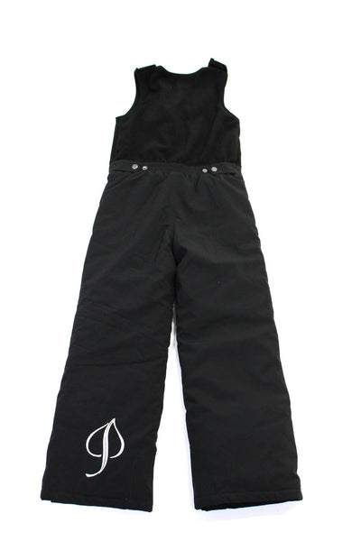 Fera Skiwear Unisex Kids Sleeveless Zip Up Jumpsuit Snow Bib Black Size 7