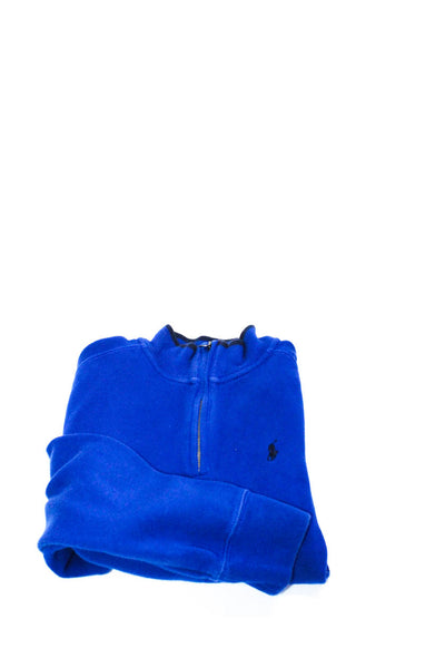 Polo Ralph Lauren Vineyard Vines Boys Blue Half Zip Sweater Top Size M lot 3
