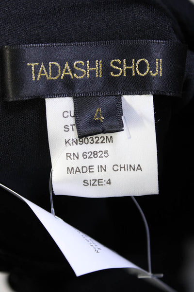 Tadashi Shoji Women's Short Sleeve Sequin Bodycon Dress Black Size 4