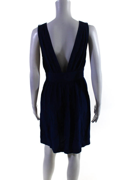 Sessun Women's V-Neck Sleeveless Mini Dress Blue Size S