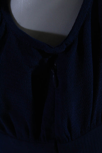 Sessun Women's V-Neck Sleeveless Mini Dress Blue Size S