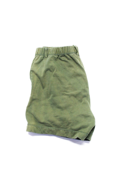 Alex Mill Monrow Womens Cotton Stretch High-Rise Shorts Green Size L M Lot 2