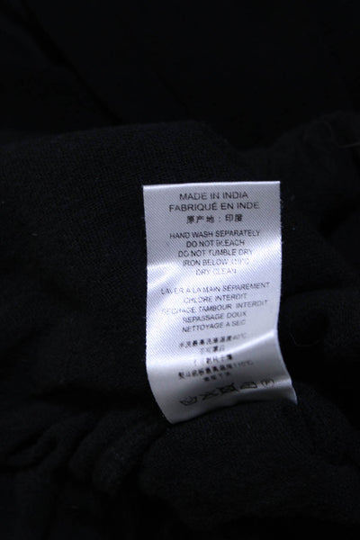 IRO Womens Cotton High-Rise Straight Leg Paperbag Waist Pants Black Size 34