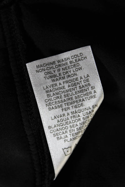 Velvet by Graham & Spencer Womens Velvet Long Sleeve Button Up Top Black Size S
