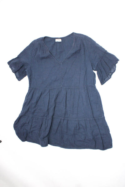 Wilt We The Free Velvet Womens Dresses Shirt Blue Gray Size Large XL Lot 3