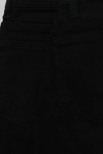 Paige Anine Bing Womens 5 Pocket Low-Rise Skinny Jeans Black Size 25 24 Lot 2