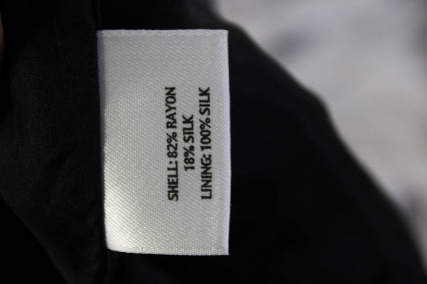 Eileen Fisher Womens Velvet Five Toggle Button Short Blazer Jacket Black Size XS