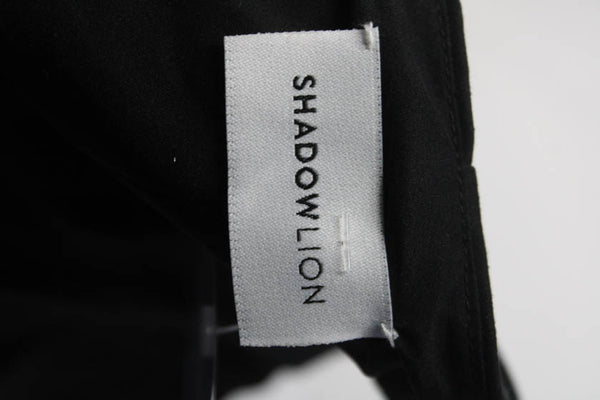 Shadow Lion Womens Front Zip Strapless Mini Sheath Dress Black Size 0