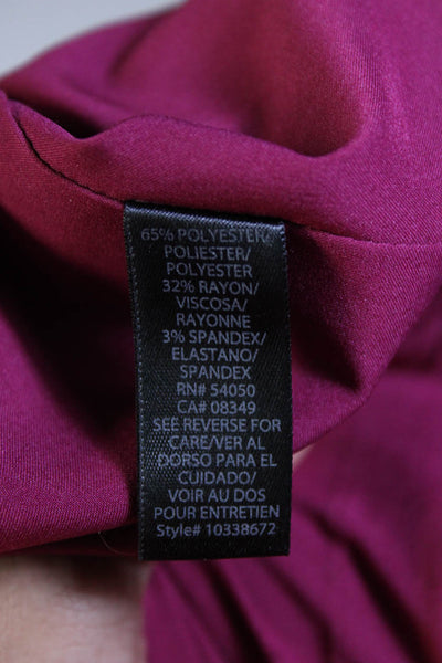 Rachel Roy Womens Sleeveless V-Neck Flared Hem Lined A-line Dress Purple Size 6