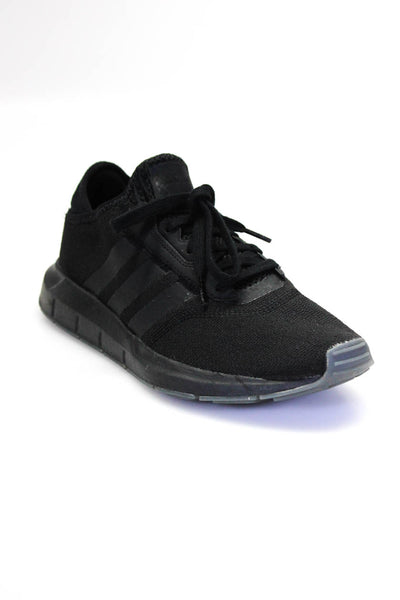 Adidas Womens Foam Platform Heel Low Top Lace Up Running Sneakers Black Size 9.5