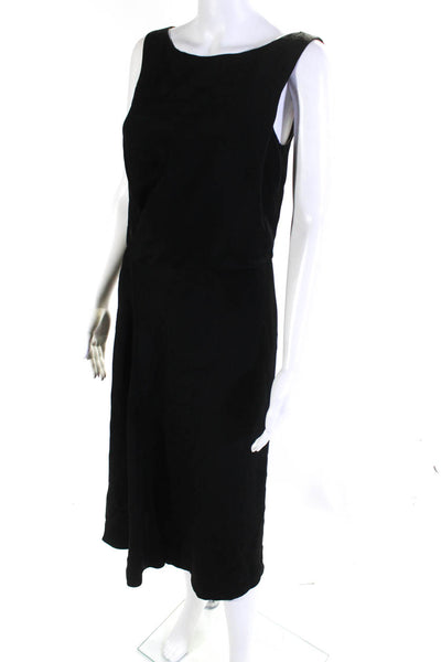 Derek Lam Women's Sleeveless Midi Dress Dress Black Size M