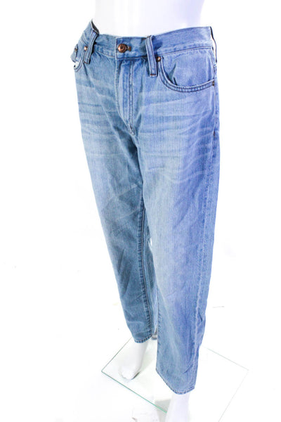 Point Sur Women's Five Pockets Light Wash Straight Leg Denim Pant Size 31