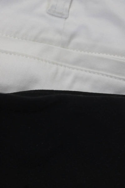 Athleta J Crew Womens Straight Leg Athletic Chino Pants Black White Size 8 Lot 2