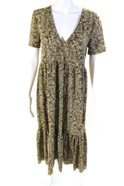 Zara Womens Textured Knit Floral Sheath A Line Dress Size Small Medium Lot 2