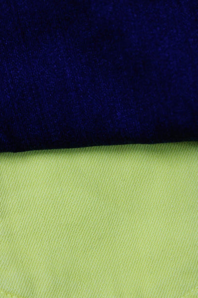 L'Agence Paige Womens Cotton Denim Cut Off Shorts Lime Green Size 24 25 Lot 2