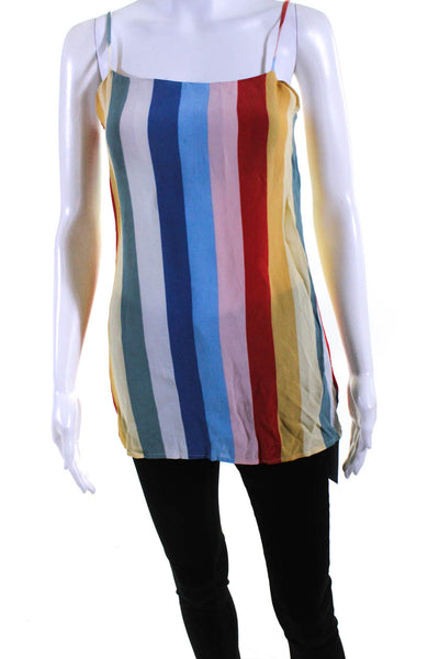 Reformation Womens Striped Sleeveless Pullover Tank Top Multi Colored Size 0