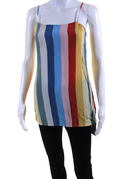 Reformation Womens Striped Sleeveless Pullover Tank Top Multi Colored Size 0