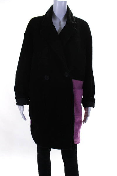 Peter Som Collective Womens Colorblock Wool Coat Size 4 13806751
