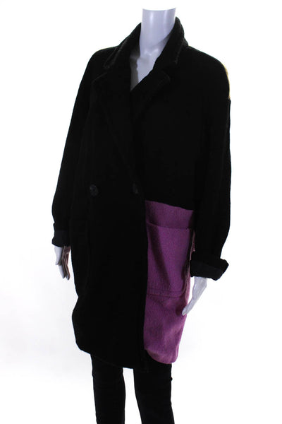 Peter Som Collective Womens Colorblock Wool Coat Size 2 13806346