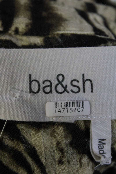 ba&sh Womens Isaac Zebra Shirt Size 4 14717132