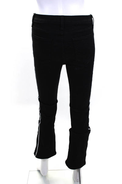 Veronica Beard Women's High Rise Ribbon Trim Bootcut Jeans Black Size 26