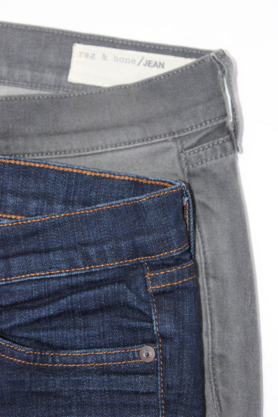 J Brand Rag & Bone Jean Womens Jeans Blue Grey Cotton Size 29 28 Lot 2
