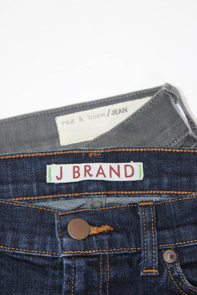 J Brand Rag & Bone Jean Womens Jeans Blue Grey Cotton Size 29 28 Lot 2