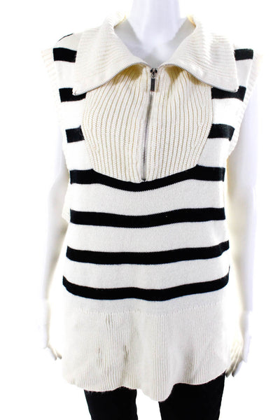 WEWOREWHAT Womens Half Zip Sweater Vest Size 2 15004053