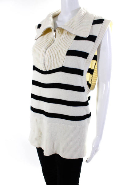 WEWOREWHAT Womens Half Zip Sweater Vest Size 2 15004053