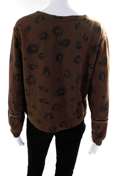 Splendid Womens Corinna Leopard Print Sweatshirt Size 6 14649306