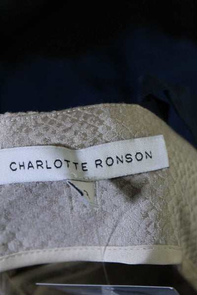 Charlotte Ronson Women's Cross Vack Snakeskin Print Sheath Dress Beige Size 2