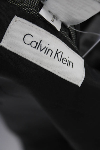 Calvin Klein Mens Notched Lapel No Vent Two Button Blazer Jacket Black Size 20 R