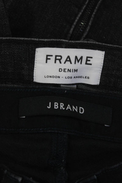 Frame J Brand Womens Gray Mid-Rise Skinny Leg Jeans Size 24 25 lot 2