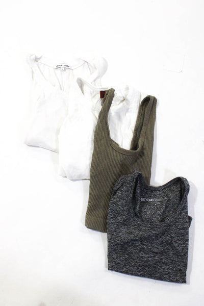 Beyond Yoga Cotton Citizen Out From Under Womens Gray Crop Tank Top Size M Lot 4