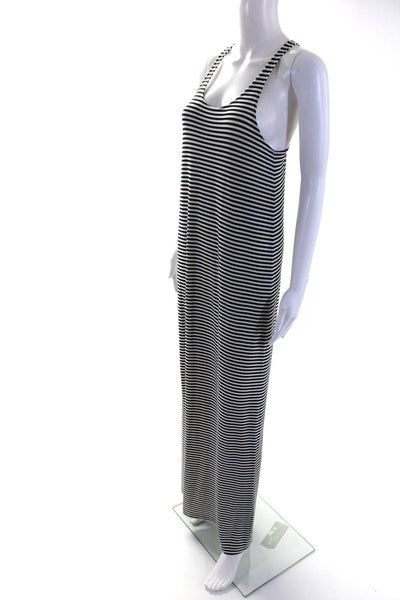 KAMALIKULTURE Women's Scoop Neck Sleeveless Stripe Max Dress Size S