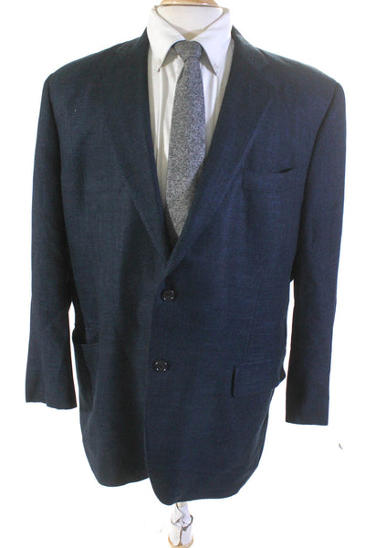 Brooks Brothers Mens Navy Blue Two Button Long Sleeve Blazer Jacker Size 44S