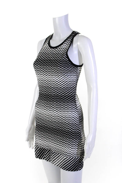 Missoni Mare Women's Zig Zag Sleeveless Crewneck Tank Dress Black Size 42