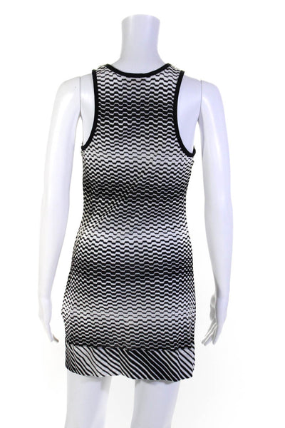 Missoni Mare Women's Zig Zag Sleeveless Crewneck Tank Dress Black Size 42