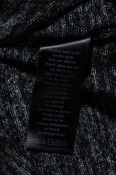 Rag & Bone Jean Womens Jersey Knit Cut Out Crewneck Batwing Shirt Black Size S