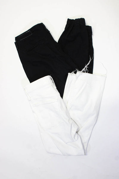 J Crew Rag & Bone Jean Womens Jeans Pants Black White Size 24 25P Lot 2