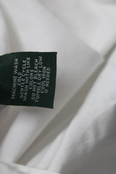 Lauren Ralph Lauren Saks Fifth Avenue Womens Cotton Blouse White Size S M, Lot 2