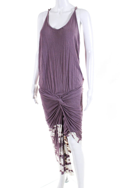 Young Fabulous & Broke Women's Tulip Skirt Bleached Sundress Purple Size M
