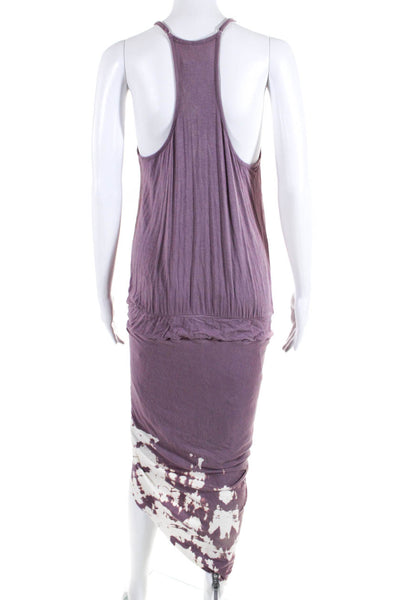 Young Fabulous & Broke Women's Tulip Skirt Bleached Sundress Purple Size M