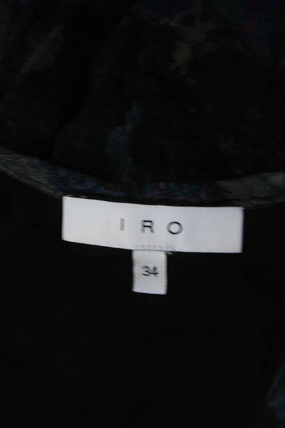 IRO Womens Abstract Print  Sleeveless Jetta Tank Top Multi Colored Size EUR 34