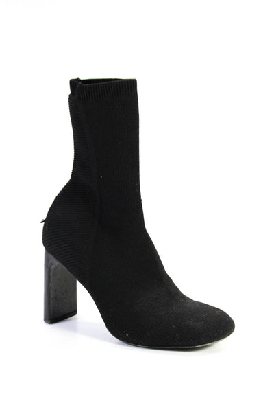 Rag & Bone Womens Ribbed Pull On Ankle Booties Black Size 39 9