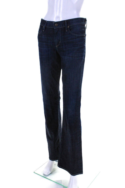 Citizens of Humanity Womens Zip Up Mid Rise Straight Leg Jeans Pants Blue Size 3
