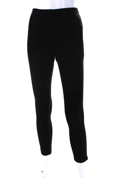 ATM Womens High Rise Slim Leg Dress Trousers Onyx Black Size 0